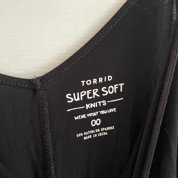 COPY - Torrid wide leg crop romper super soft size 00 - Picture 3 of 3